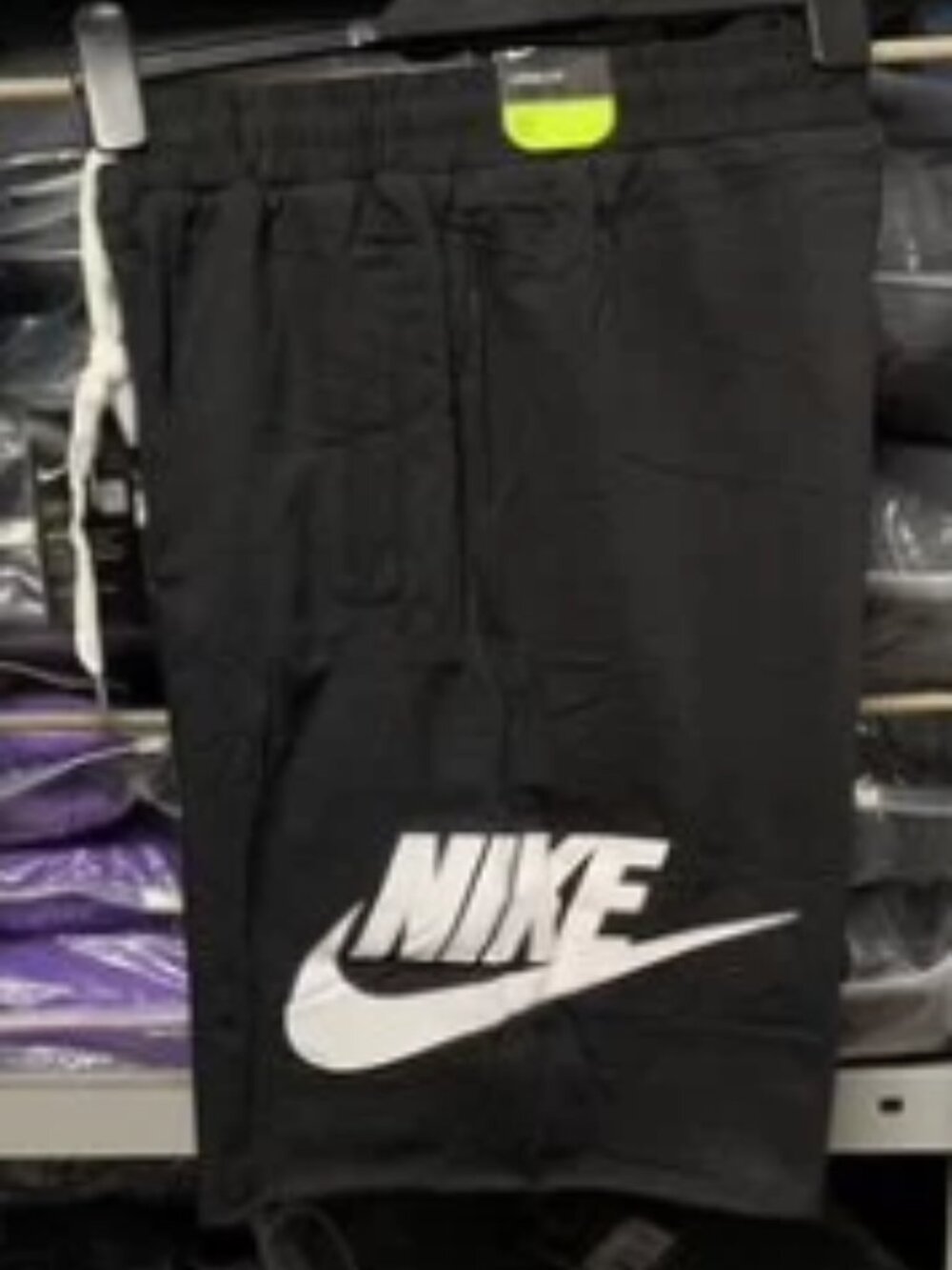 Nike Sportswear Logo Fleece Shorts Black